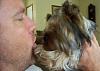 Pictures of Isabeau, Livi and Huckleberry-izzy-kissing-daddy-july9-09.jpg